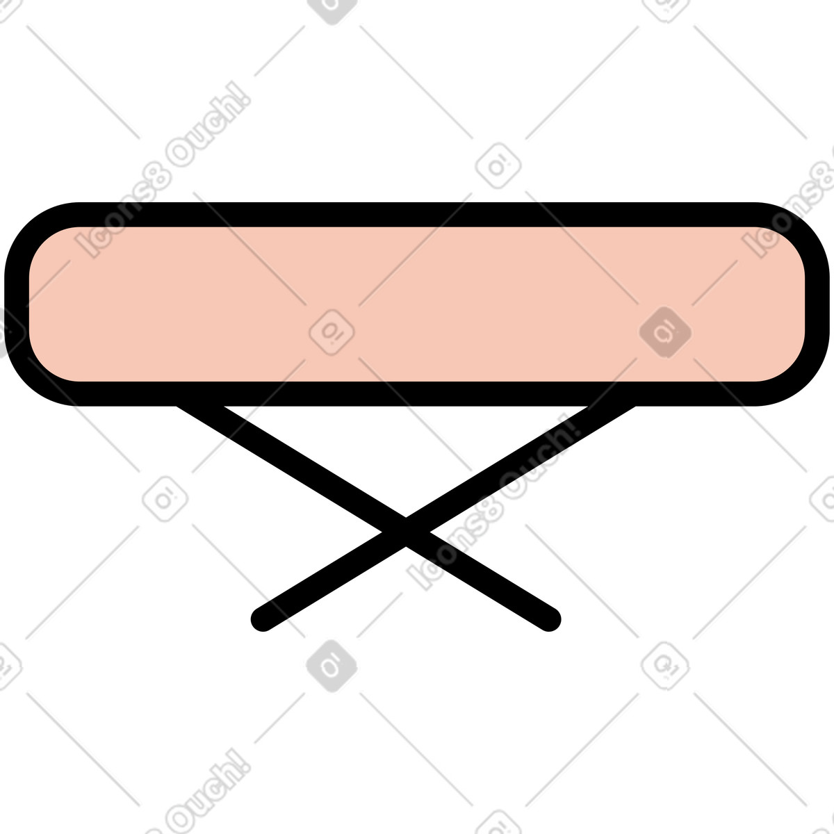 Иллюстрация Складной стул в PNG и SVG