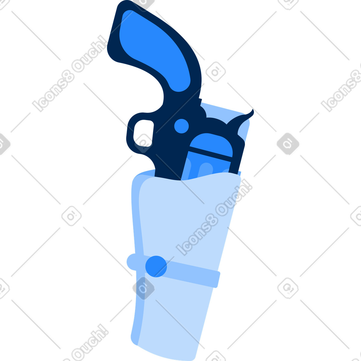 Holster illustration in Urban style download in PNG, SVG