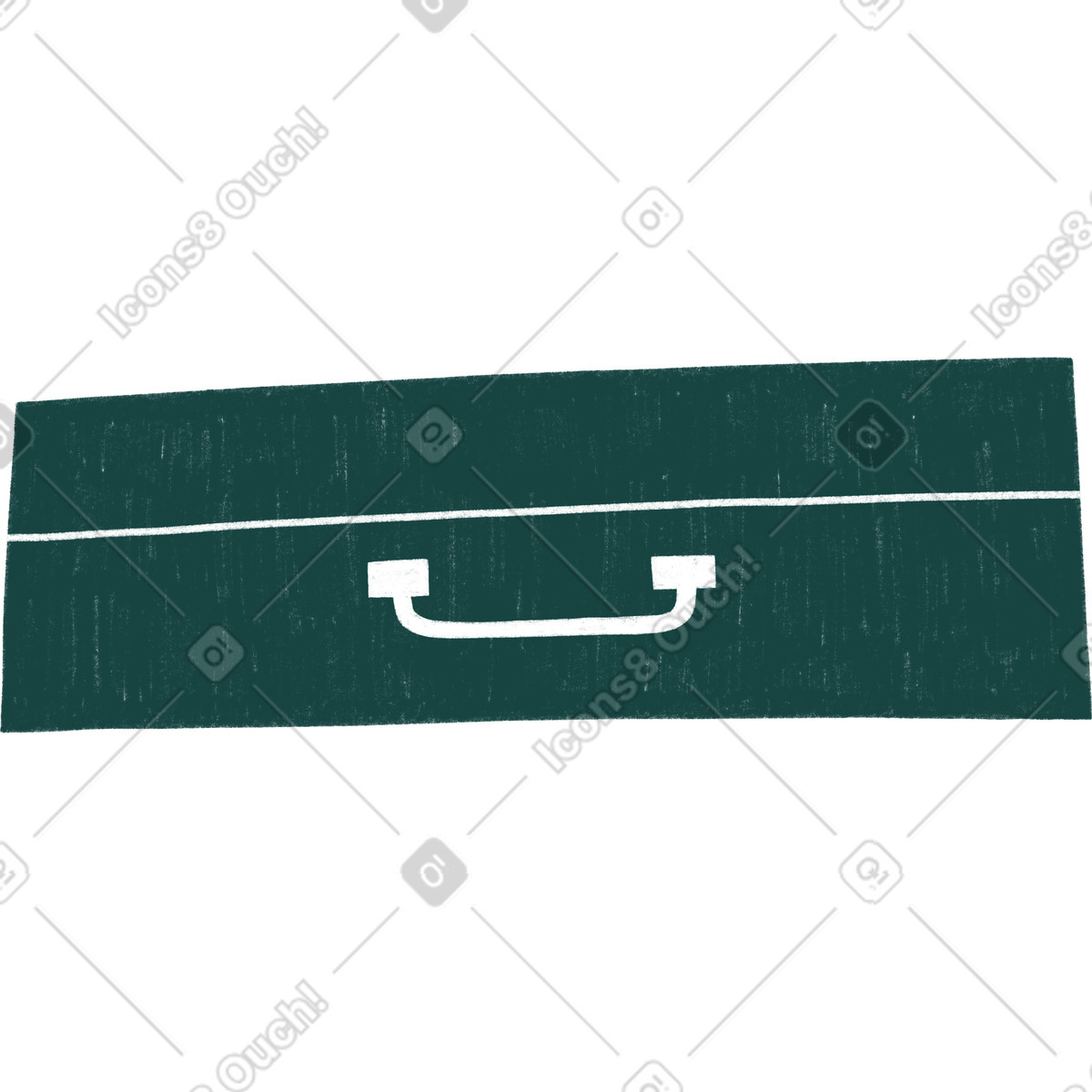 Dark green suitcase illustrazione in stile Tutti scarica in PNG, SVG