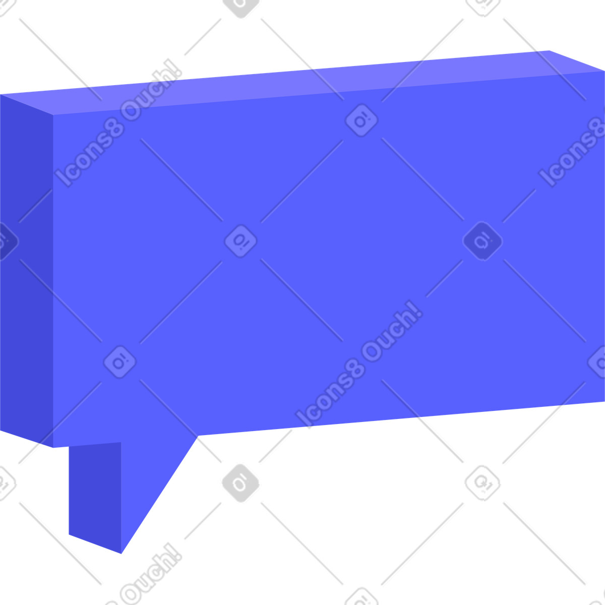 Speech bubble illustration in 8bit style download in PNG, SVG