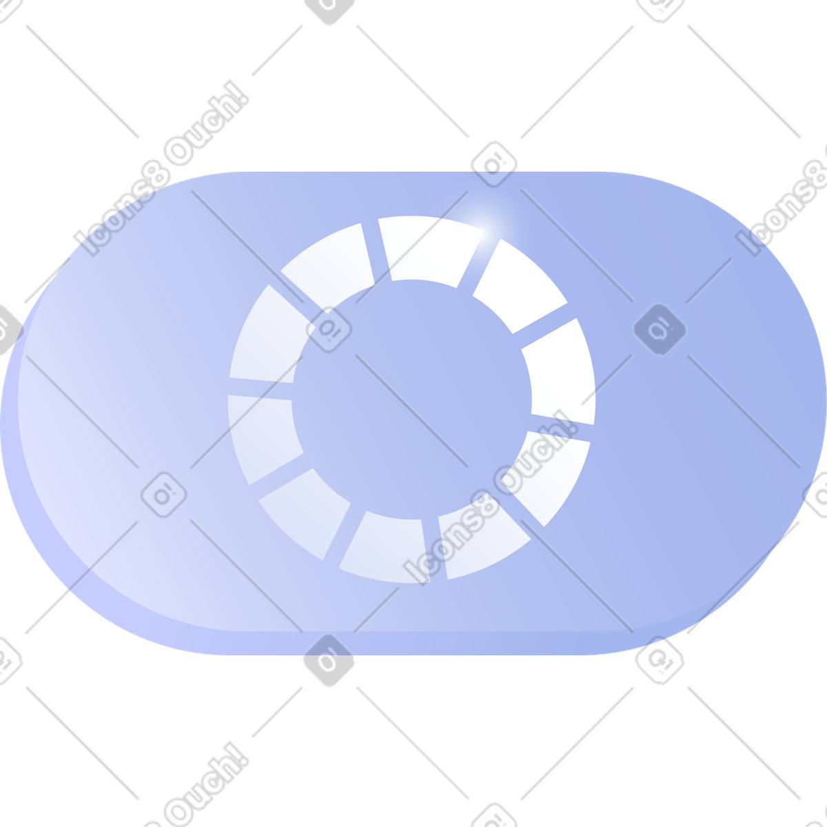 Loading or process icon illustration in Quantum style download in PNG, SVG