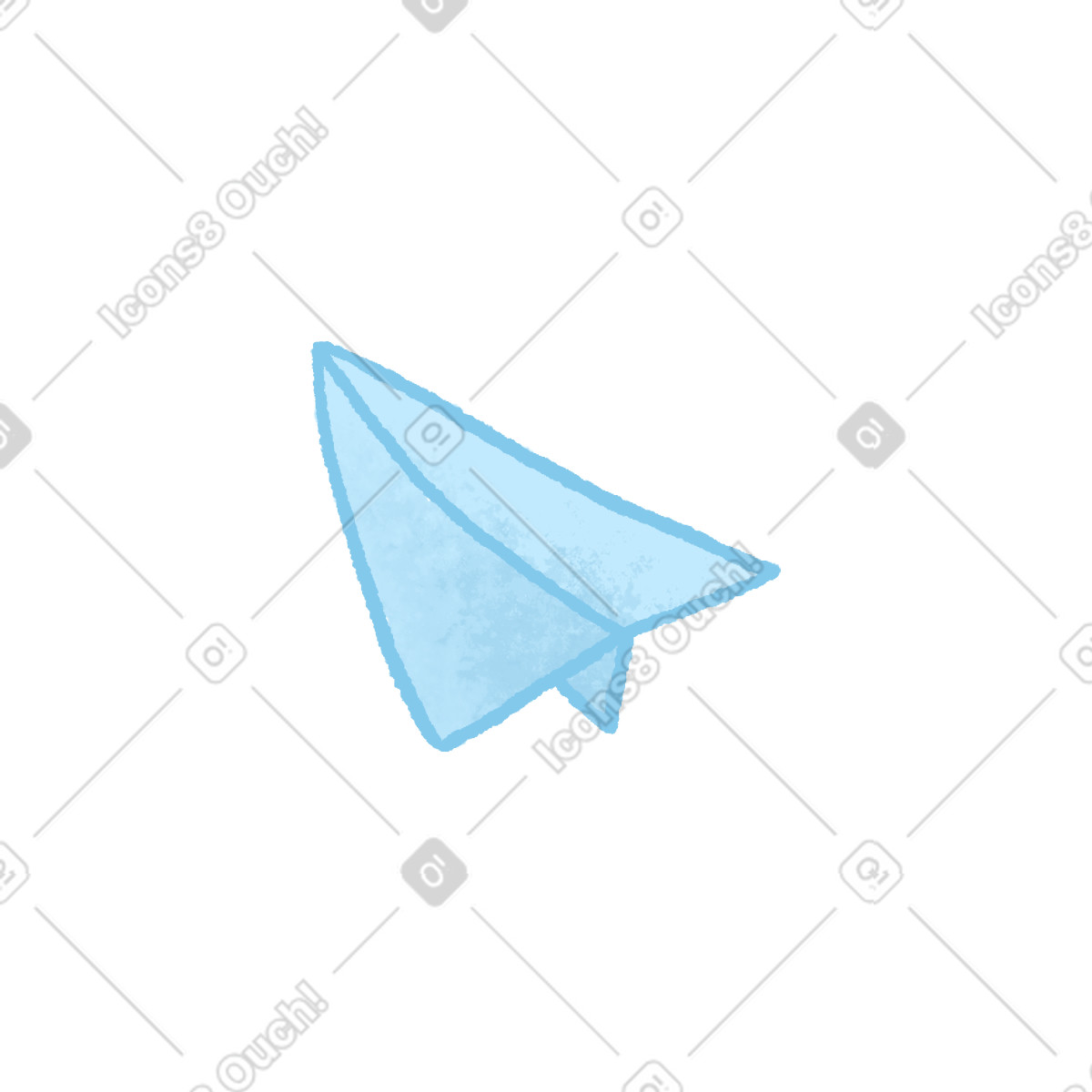 Hue スタイルの Paper plane のイラストをPNG、SVG形式でダウンロード