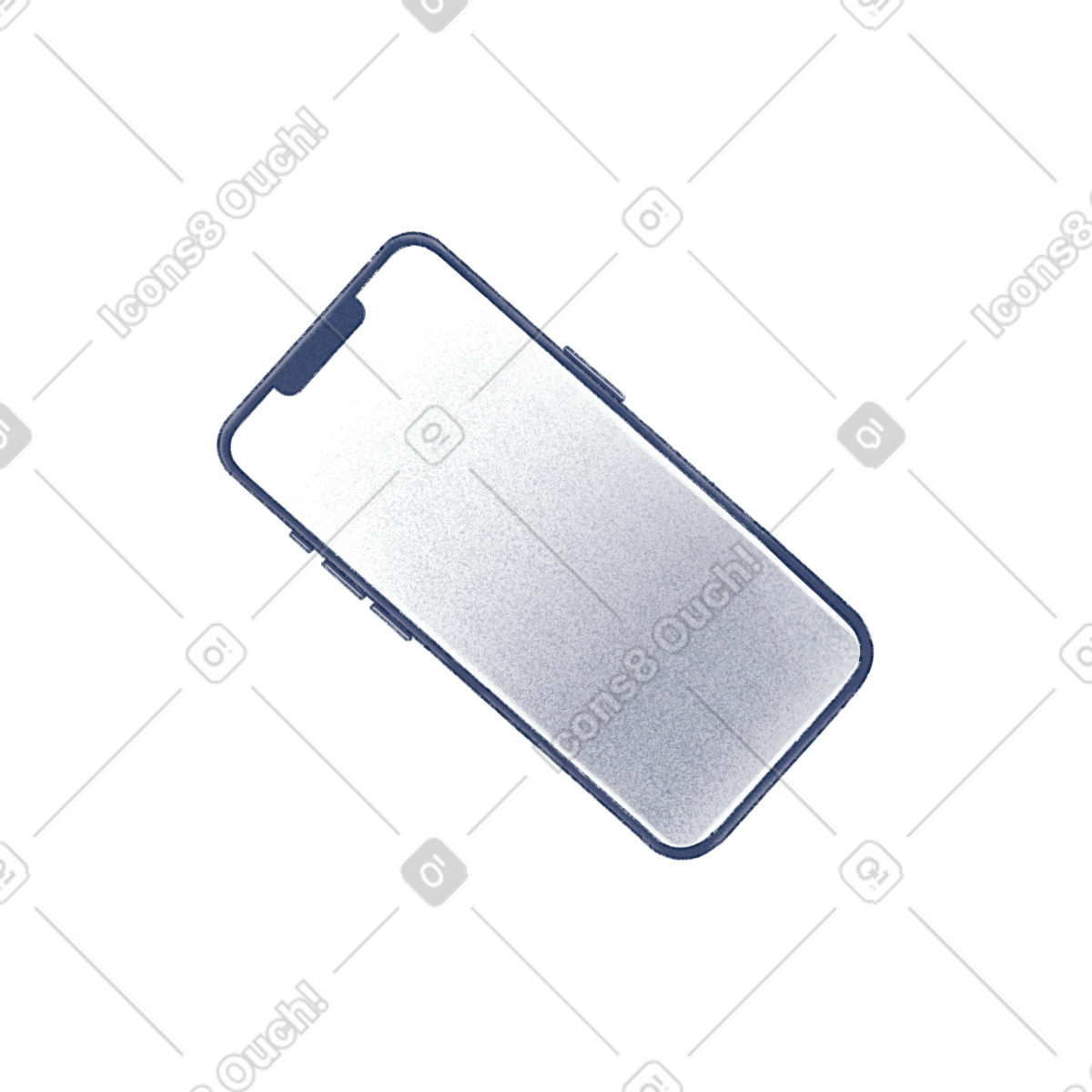 Ilustração de Smartphone vazio em no estilo Haze para baixar em PNG, SVG