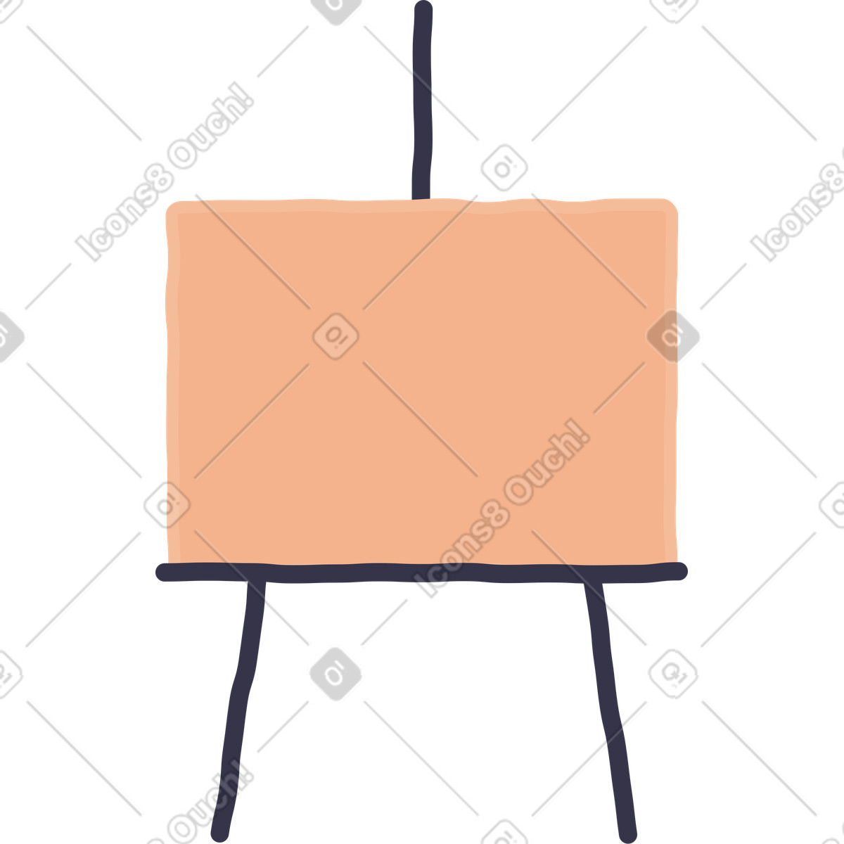 Cavalletto illustrazione in stile Stripy scarica in PNG, SVG