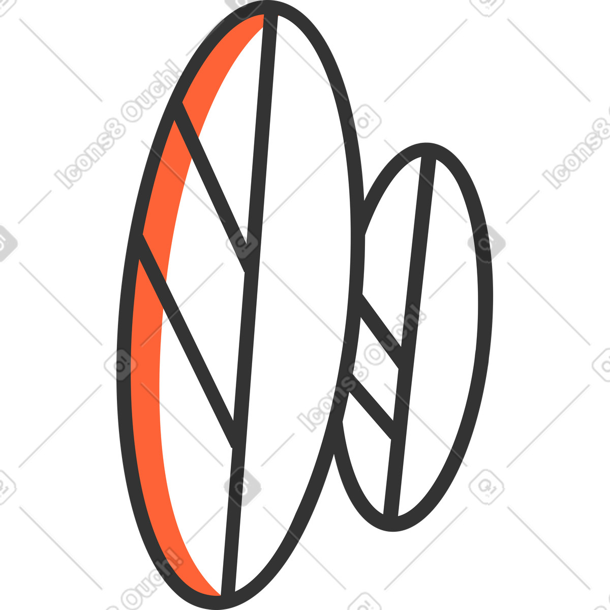 Crayon スタイルの 葉 のイラストをPNG、SVG形式でダウンロード