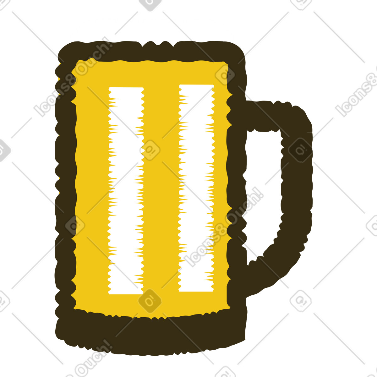 下载 Bermuda 风格的 啤酒 插画，支持 PNG、SVG 格式