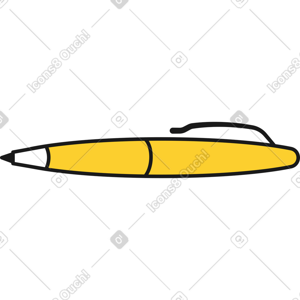 Ilustração animada de Caneta tinteiro em no estilo Taxi para baixar em GIF, Lottie (JSON), AE