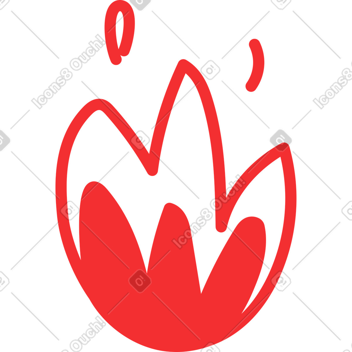 Illustration Flamme dans le style Spicy à télécharger aux formats PNG, SVG
