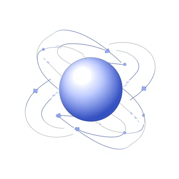 A uniformly charged metal sphere is placed in the center of the image. The surface of the sphere is shown with distinct, small lines radiating outward from it, representing the electric field lines. These lines are evenly spaced and extend outward in all directions, demonstrating the uniformity of the charge distribution. The lines curve gently as they move away from the sphere, indicating the strength and direction of the electric field. The background is plain to maintain focus on the sphere and the field lines.