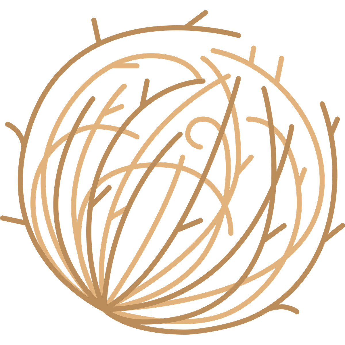 Tumbleweed illustrazione in stile Fogg scarica in PNG, SVG