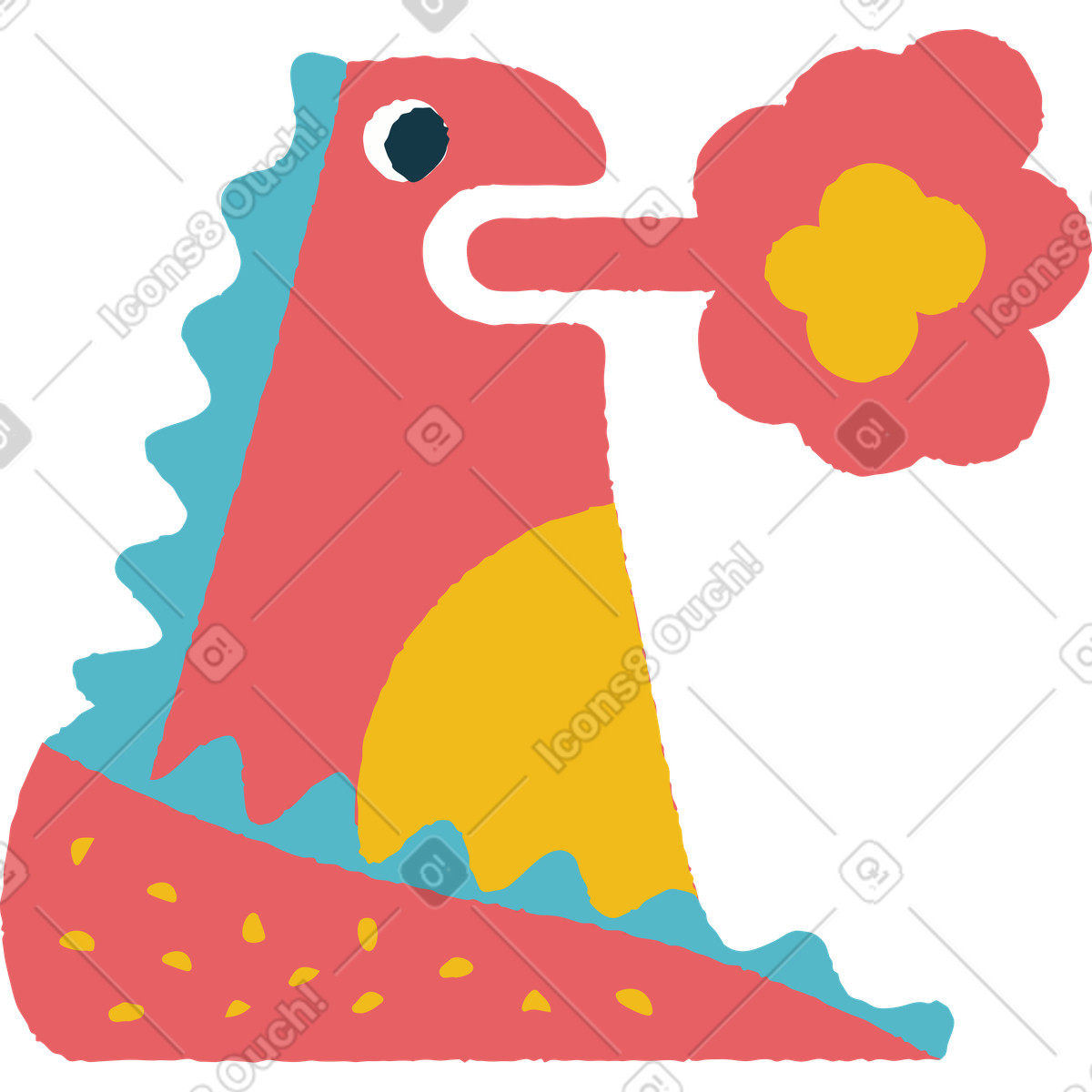 Иллюстрация Дракон в стиле Flamenco — скачать в форматах PNG, SVG