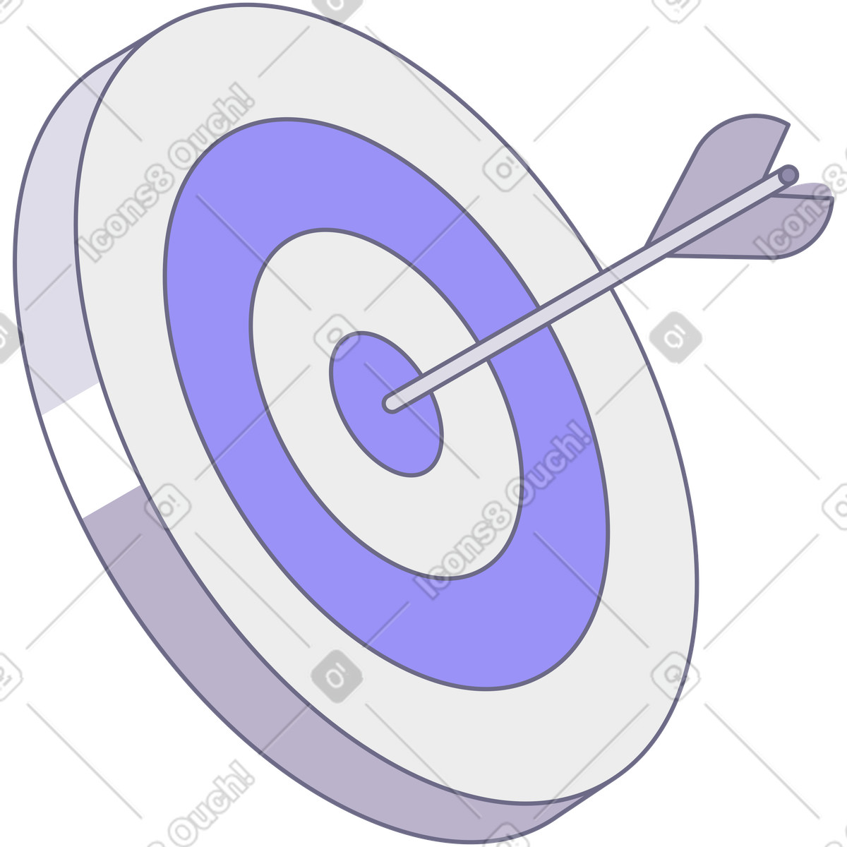 Modul スタイルの Target with arrow のイラストをPNG、SVG形式でダウンロード