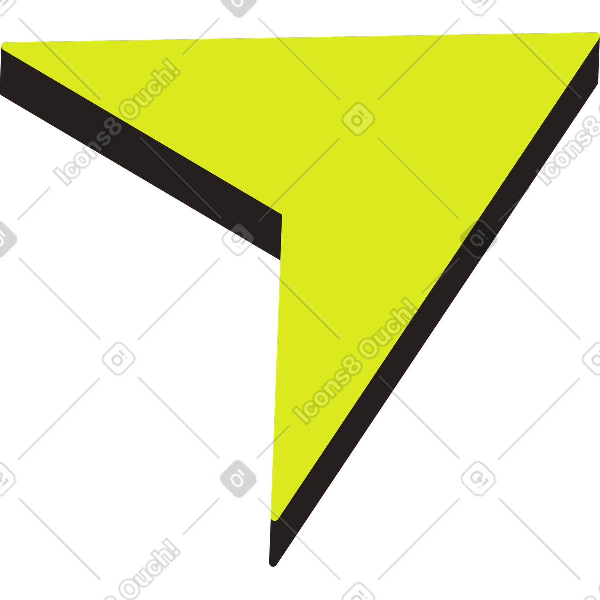 Like 스타일의 녹색 화살표 일러스트레이션 PNG, SVG 다운로드
