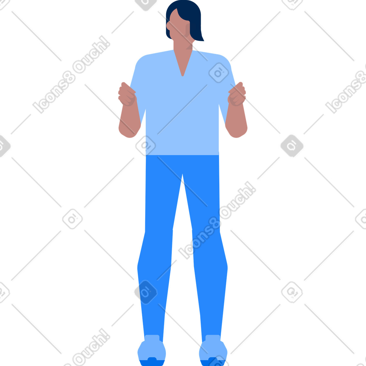 Uomo illustrazione in stile Urban scarica in PNG, SVG