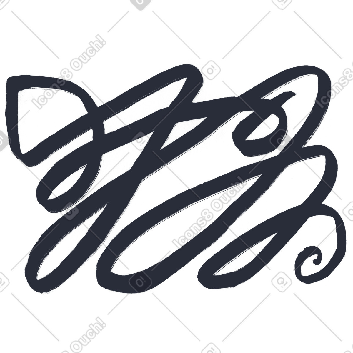 Spot illustration in Inky style download in PNG, SVG