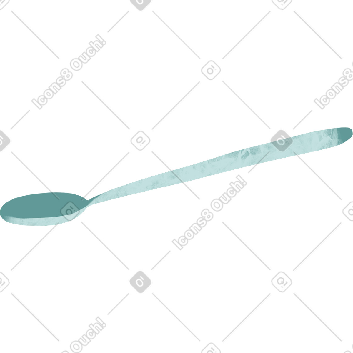 Spoon illustration in Fabulous style download in PNG, SVG