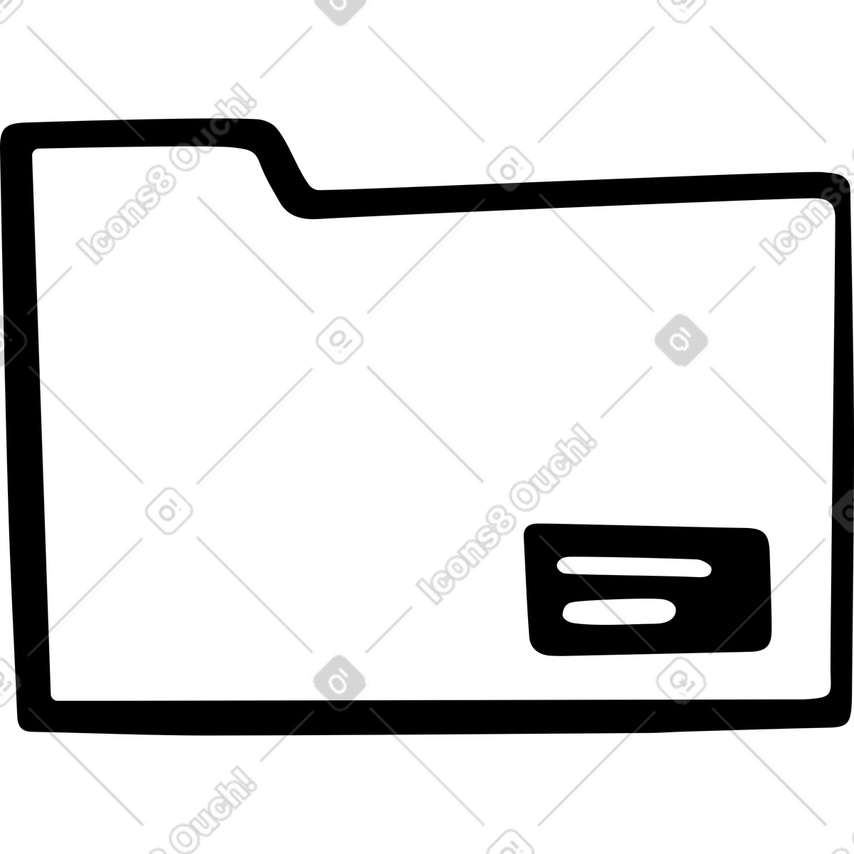 Journal スタイルの フォルダ のイラストをPNG、SVG形式でダウンロード