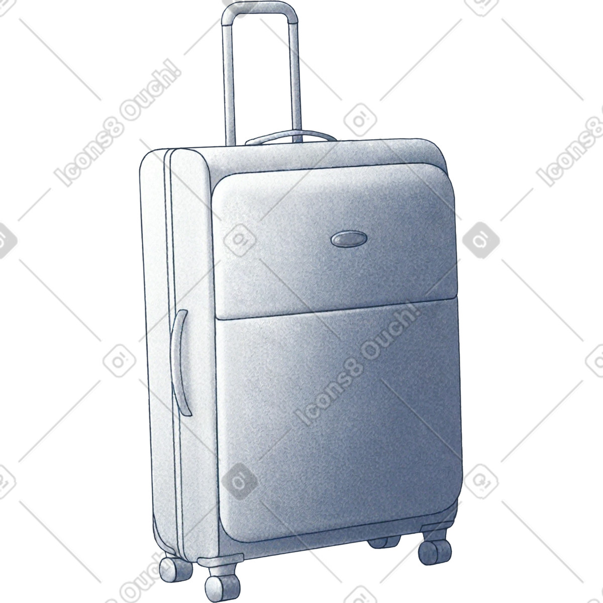 Valigia illustrazione in stile Haze scarica in PNG, SVG