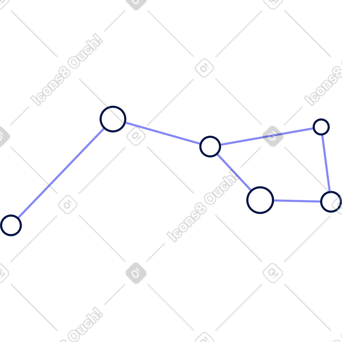 Constellation illustration featuring stars and shapes in clipart for graphics