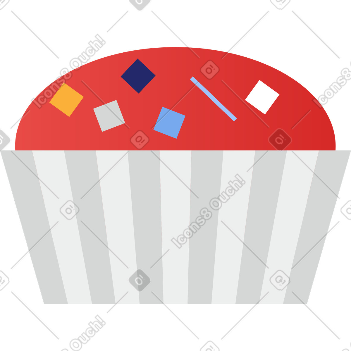 Cake illustration in Clip style download in PNG, SVG