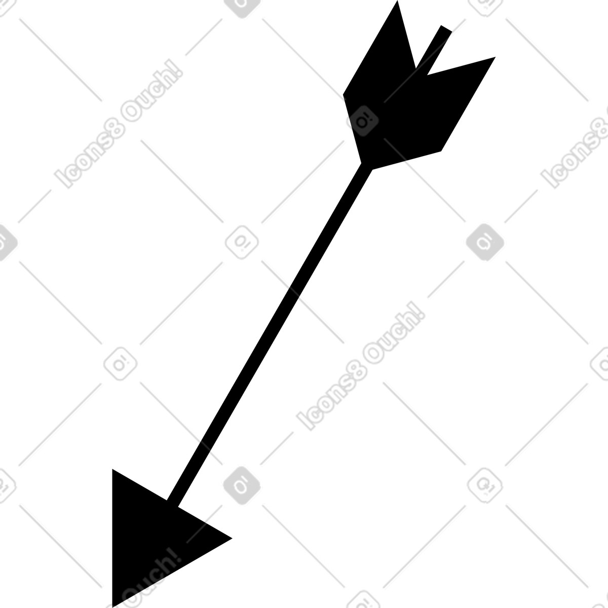 Illustration La flèche dans le style Memphis à télécharger aux formats PNG, SVG