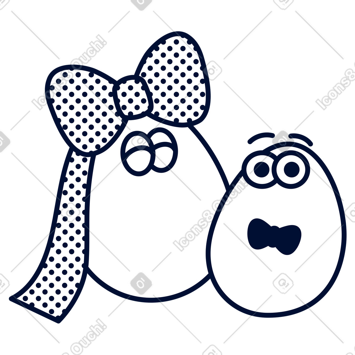 Ilustración Easter egg and seasonal celebration, event celebration icon en estilo Blink a descargar en PNG y SVG