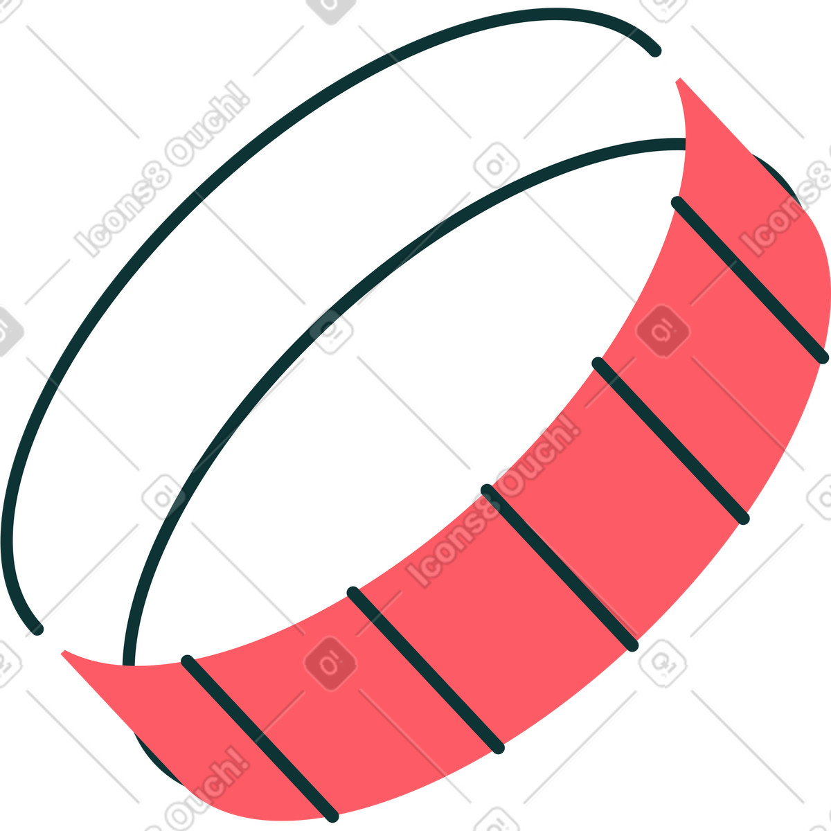 Tappo di plastica illustrazione in stile Florid scarica in PNG, SVG