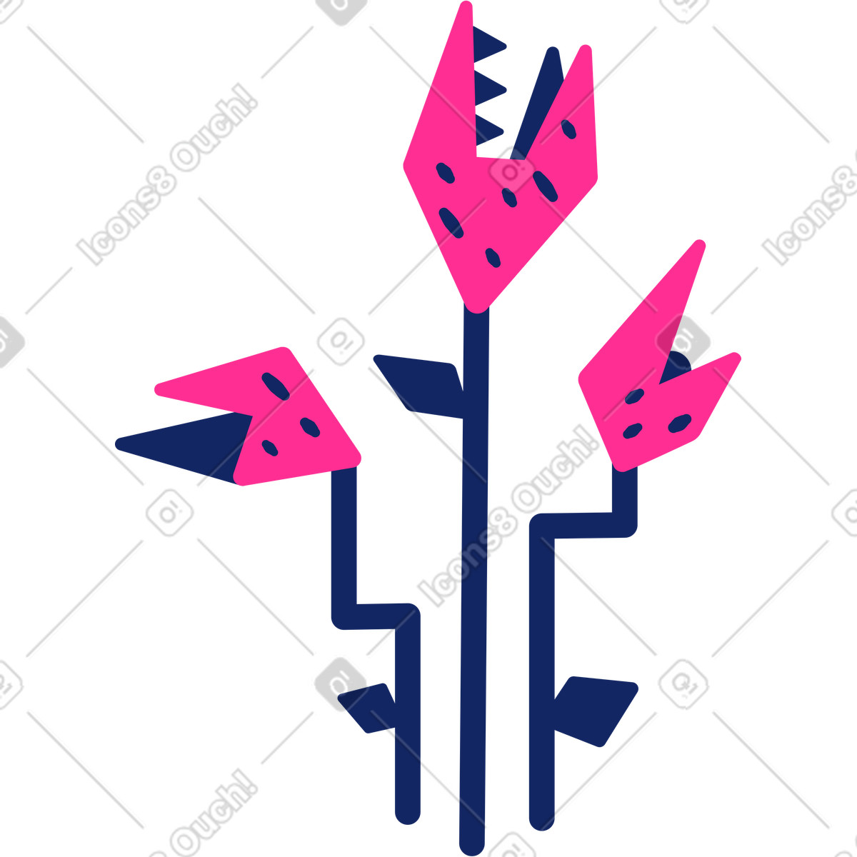 下载 Cyborg 风格的 邪恶的植物 插画，支持 PNG、SVG 格式