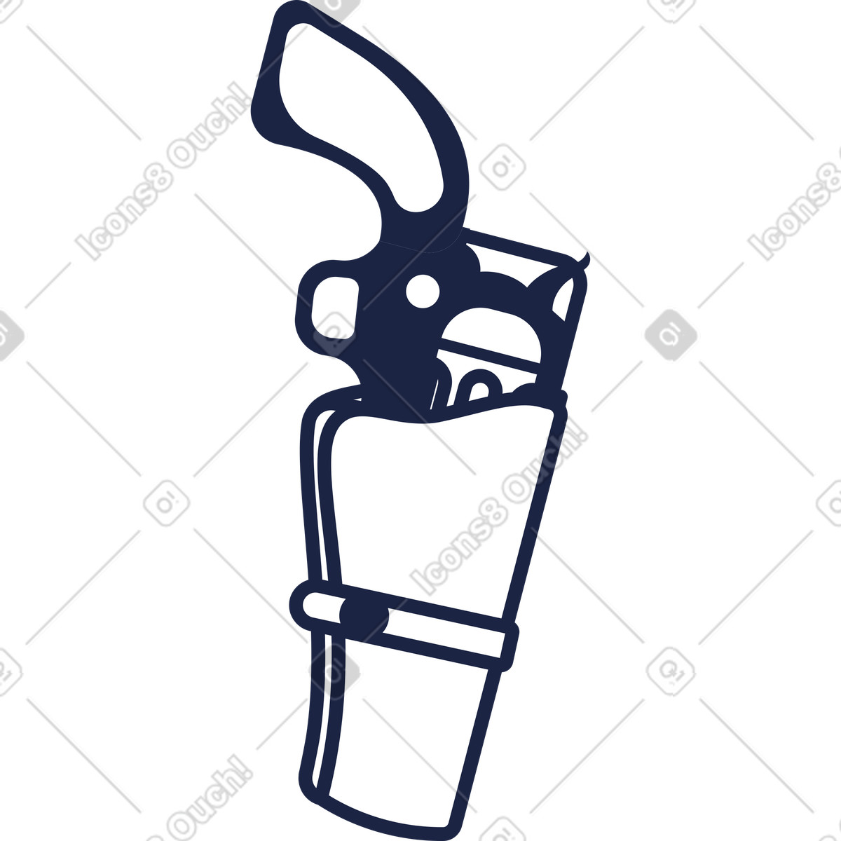 下载 Urban Line 风格的 盖线枪 插画，支持 PNG、SVG 格式