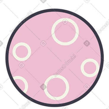 Moon animated illustration in GIF, Lottie (JSON), AE