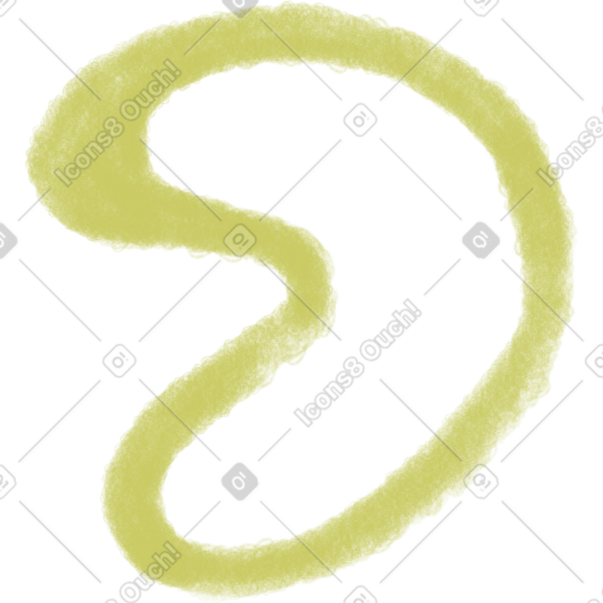 Doodle スタイルの Green linear spot のイラストをPNG、SVG形式でダウンロード