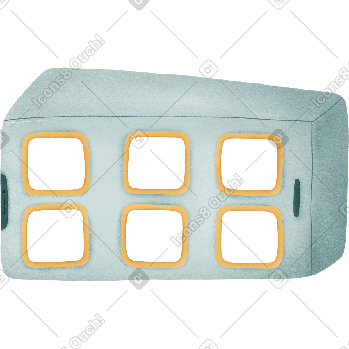 Smartphone big-Illustration im Woolly-Stil als Download in PNG, SVG