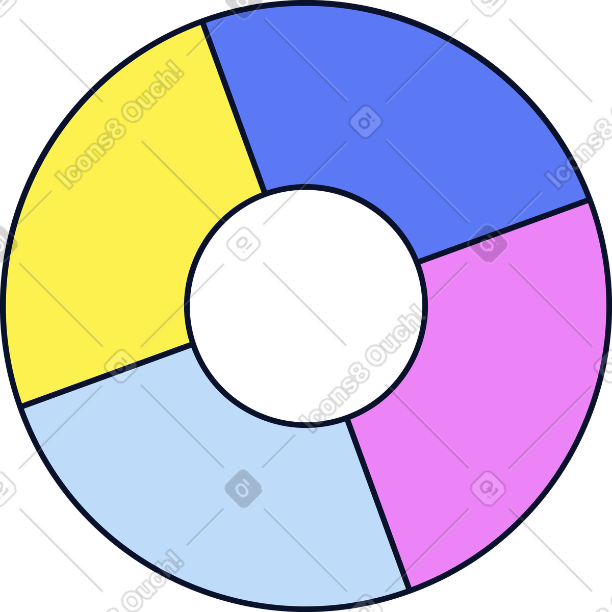 Strumento tavolozza colori illustrazione in stile Flexy scarica in PNG, SVG