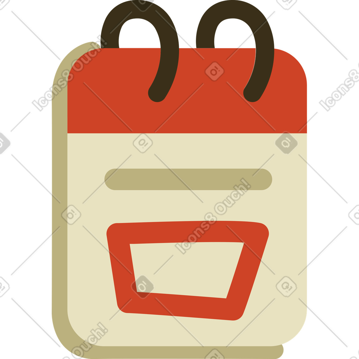 Illustration Calendrier dans le style Arabica à télécharger aux formats PNG, SVG