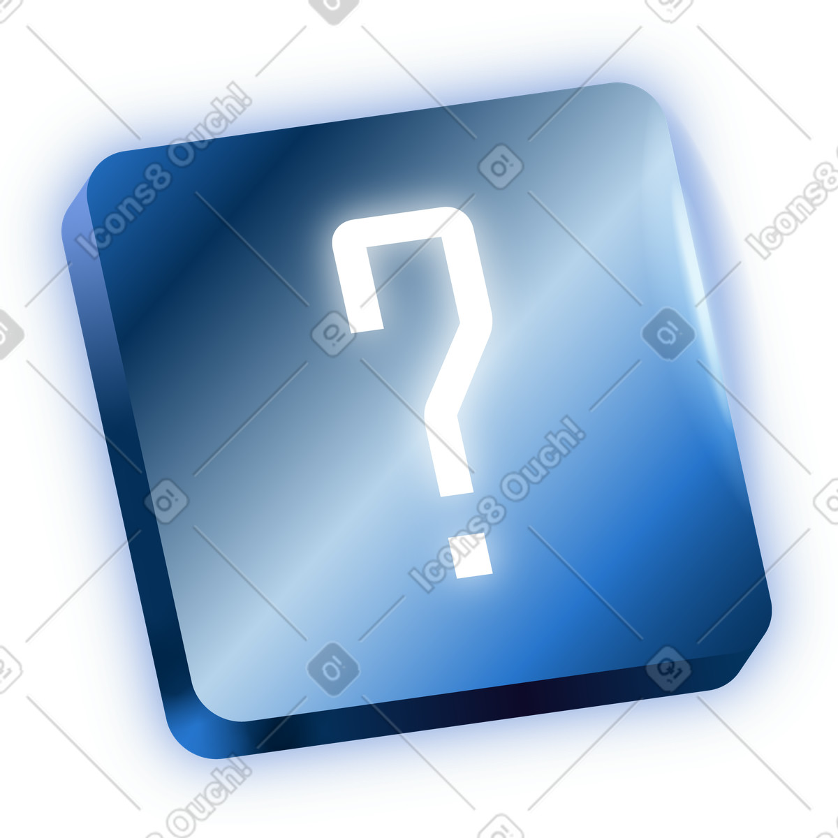 Dimension スタイルの Help sign のイラストをPNG、SVG形式でダウンロード