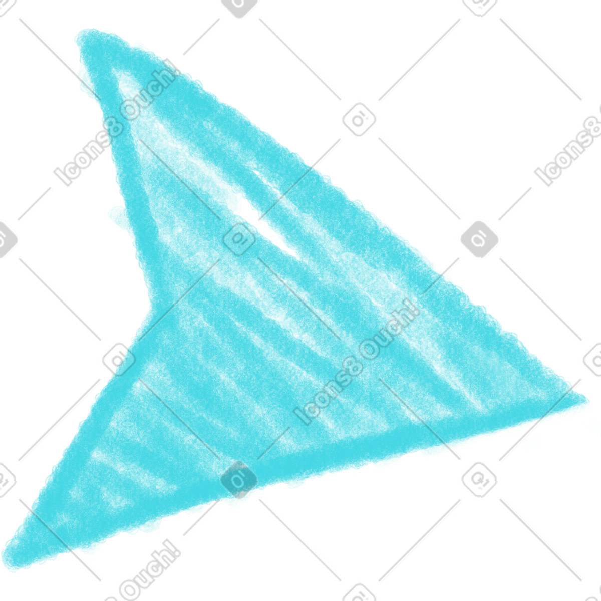 Blue texture pointer illustration in PNG, SVG