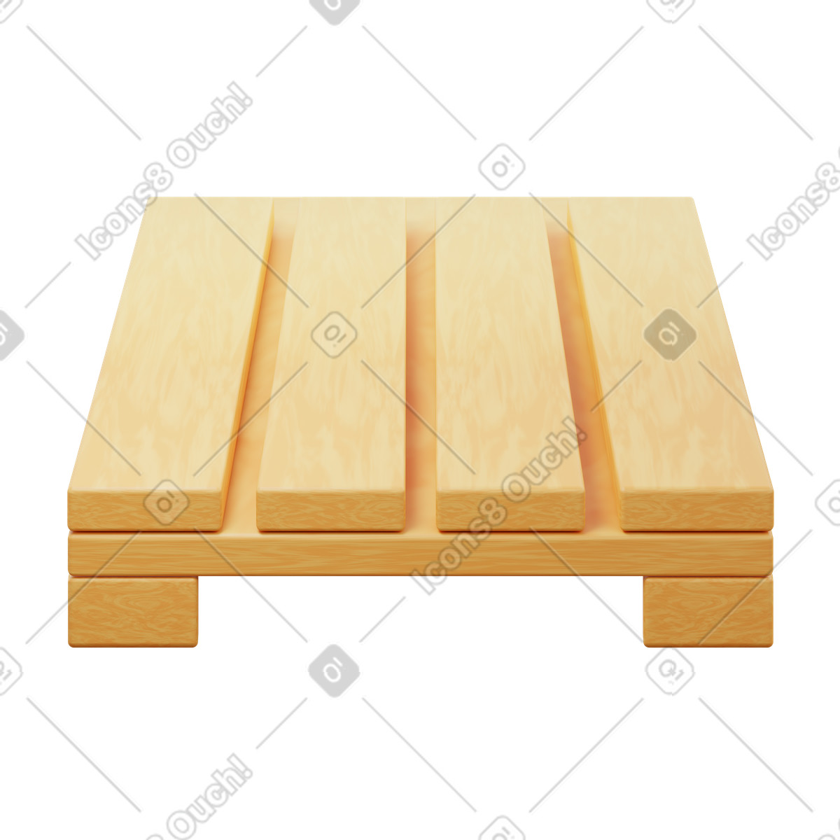 3D Fluency スタイルの Pallet のイラストをPNG、SVG形式でダウンロード