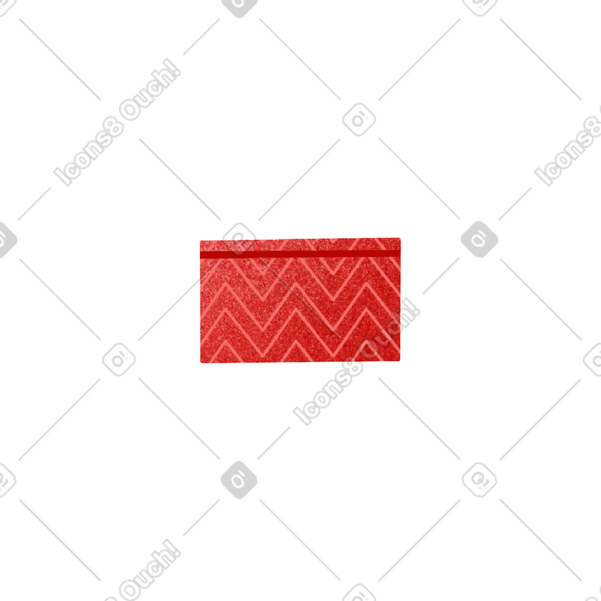 Ilustración Red patterned gift box en estilo Willowy a descargar en PNG y SVG