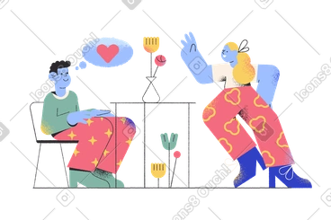 Girl came on a date with guy PNG, SVG