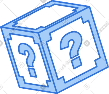 Boîte avec une question PNG, SVG