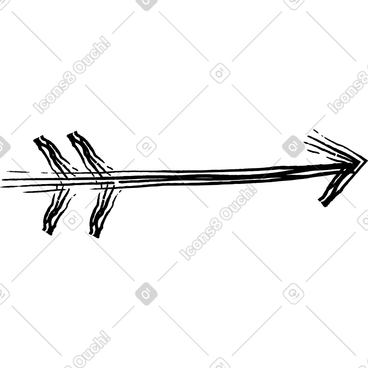 Ilustración Arco de flecha en estilo Twirl a descargar en PNG y SVG