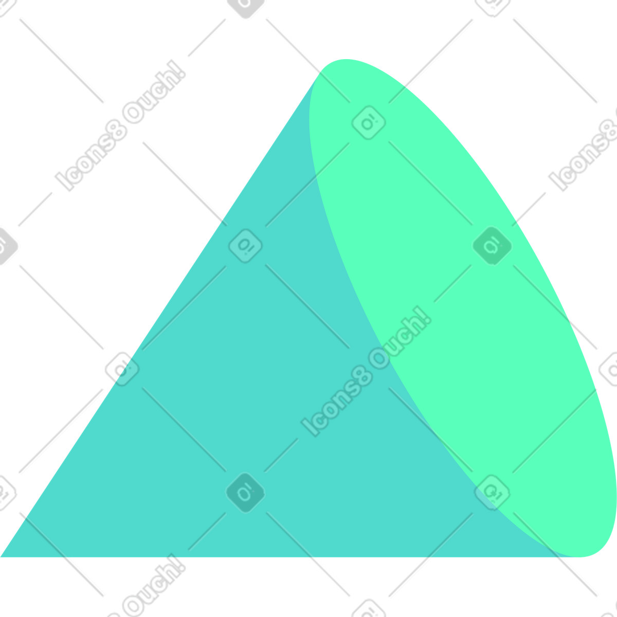 Kegel-Illustration im Bright-Stil als Download in PNG, SVG