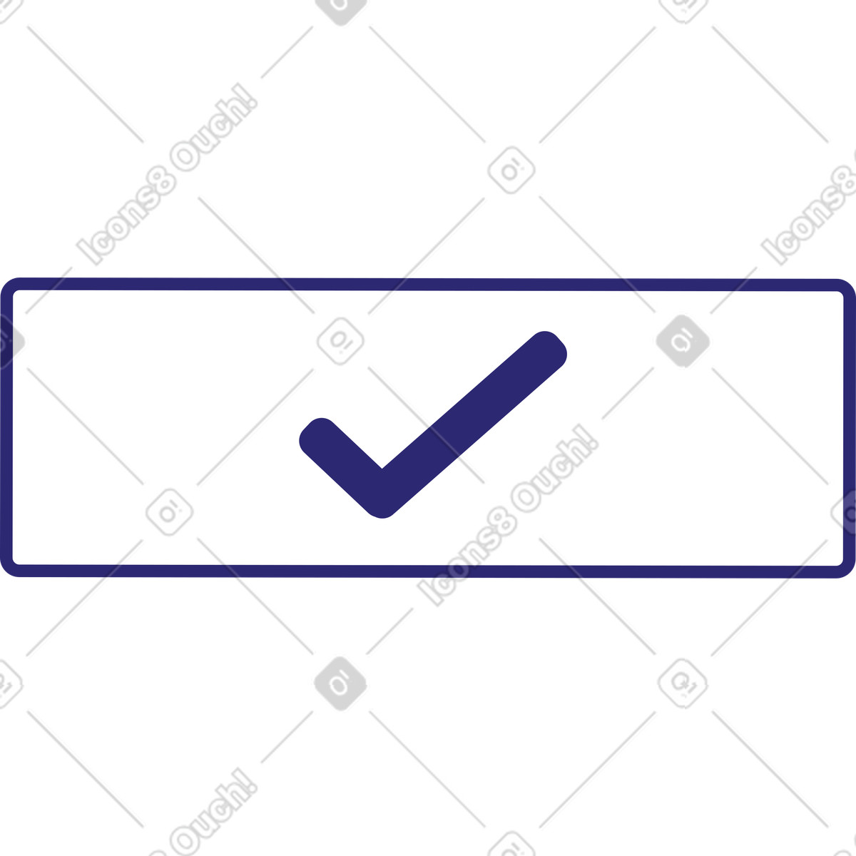 Accept button illustration in Cut style download in PNG, SVG