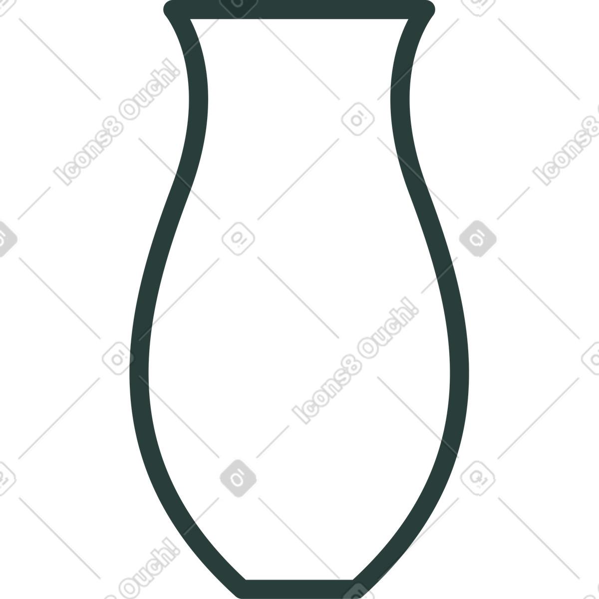 下载 Macaroni 风格的 花瓶 插画，支持 PNG、SVG 格式