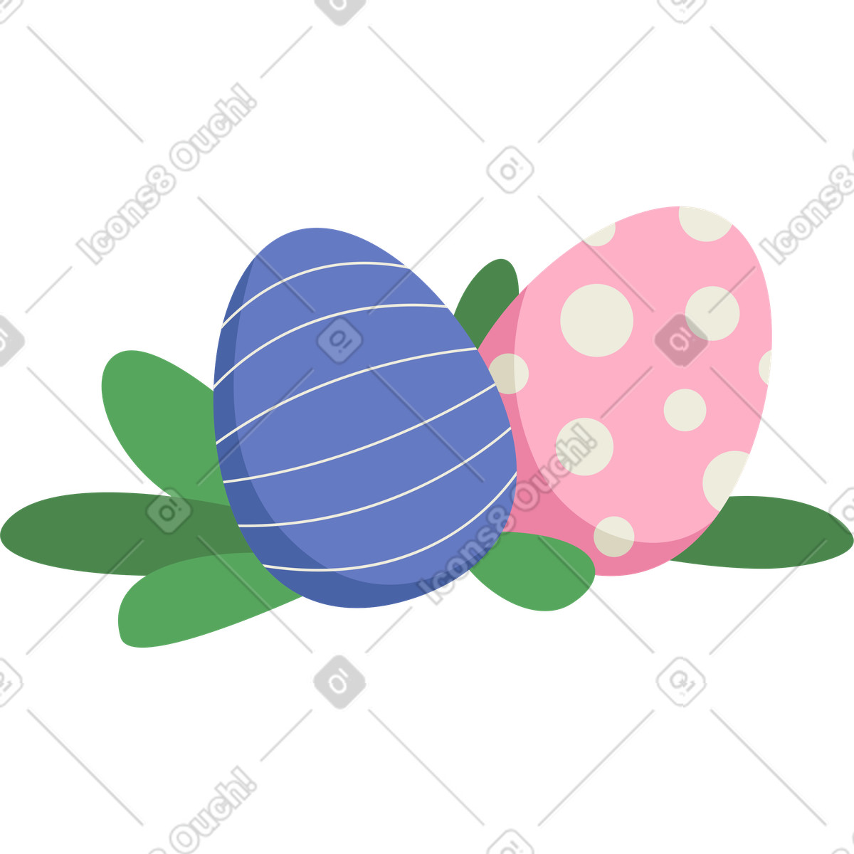 Uova di pasqua illustrazione in stile Social scarica in PNG, SVG
