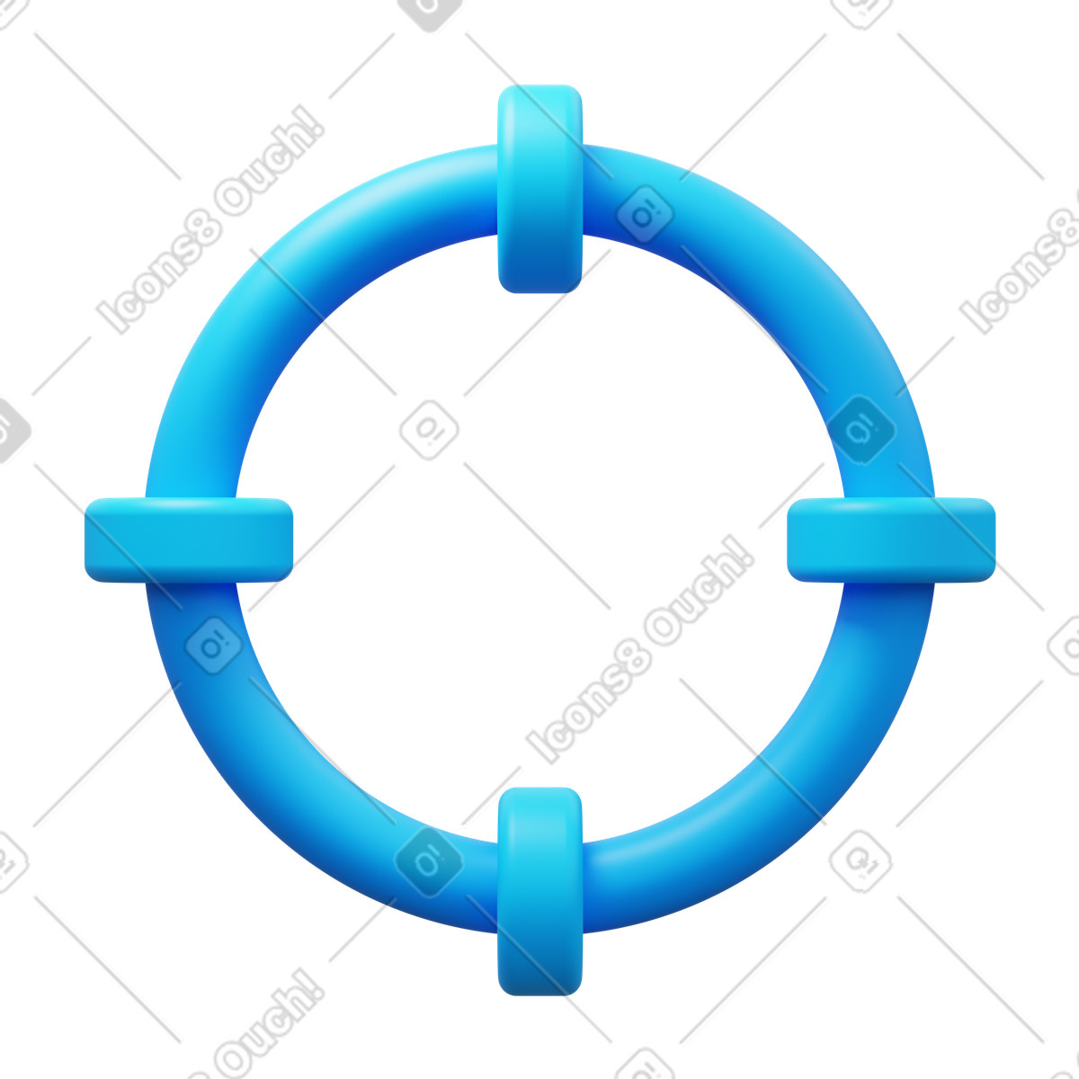 Illustration Target dans le style 3D Fluency à télécharger aux formats PNG, SVG