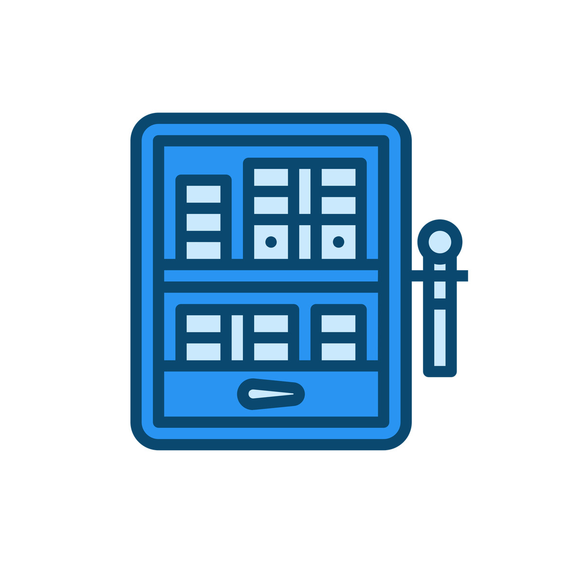 Ilustração de Financial protection icon em no estilo Delesign para baixar em PNG, SVG