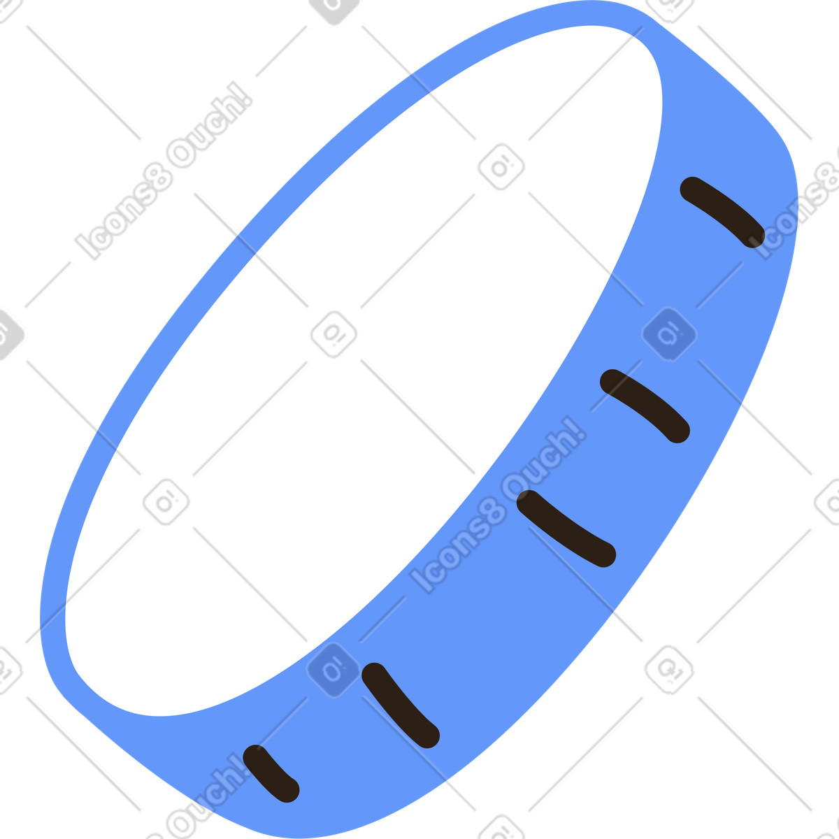 Moneta blu illustrazione in stile Plain scarica in PNG, SVG