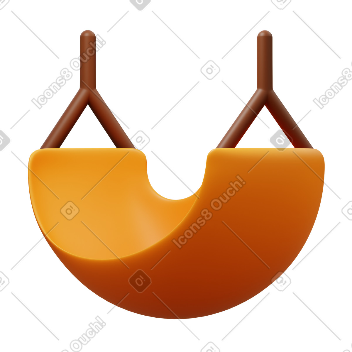 Illustration Hammock dans le style 3D Fluency à télécharger aux formats PNG, SVG