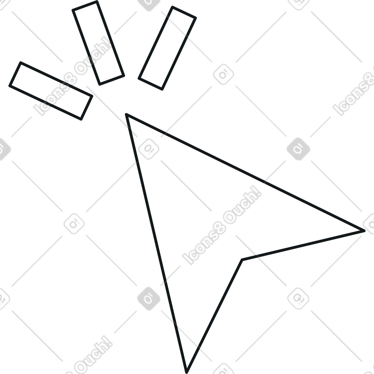 Ilustração de Cursor clique em no estilo Midnight para baixar em PNG, SVG